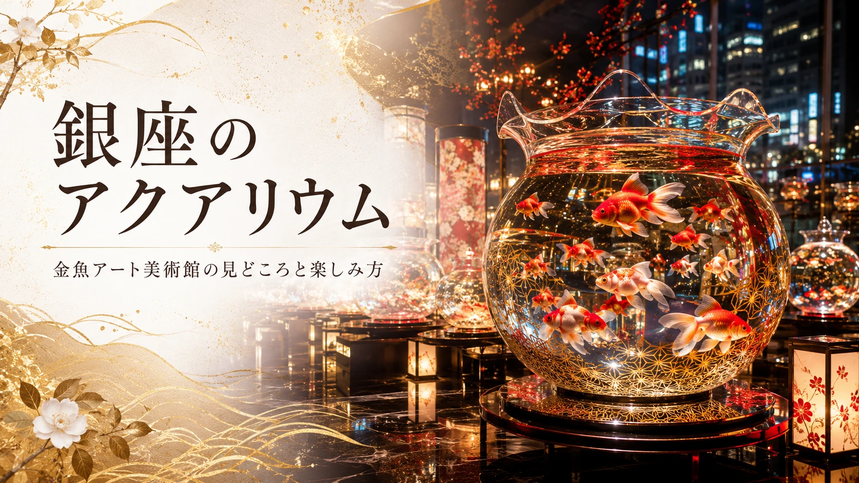 銀座のアクアリウム｜金魚アート美術館の見どころと楽しみ方