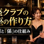 銀座クラブの口座の作り方｜紹介制と「係」の仕組みを解説