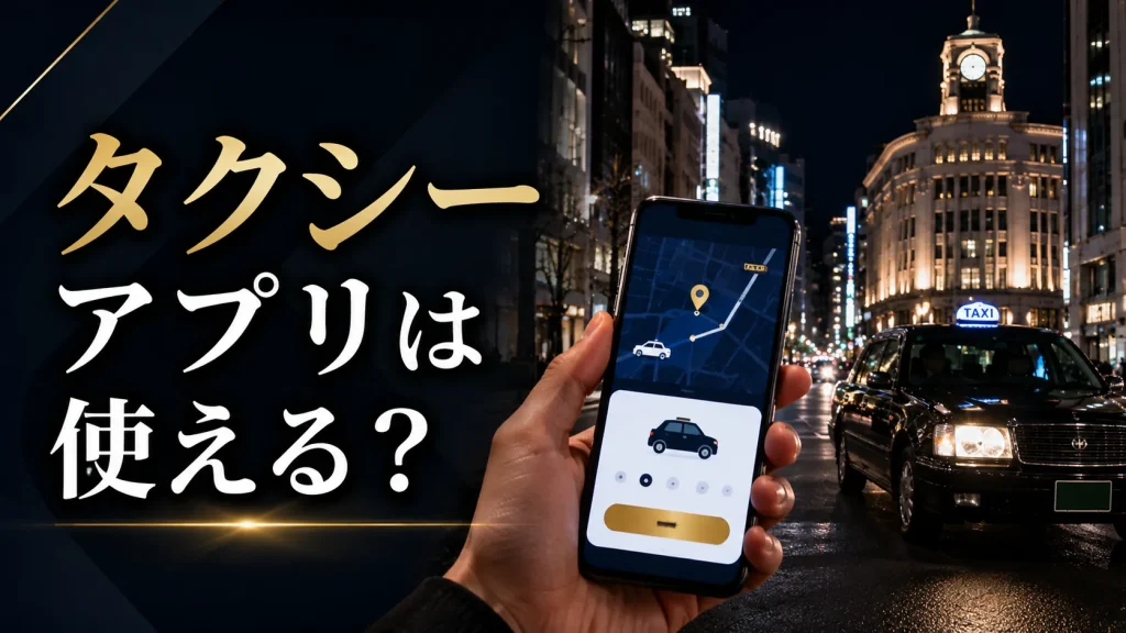 銀座でタクシーアプリは使える？