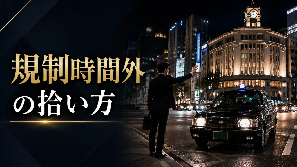 銀座でタクシー規制時間中の正しい拾い方