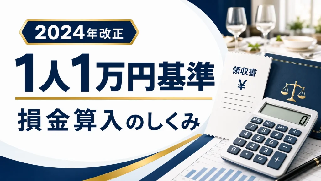 【2024年改正】「1人1万円」基準と損金算入のしくみ