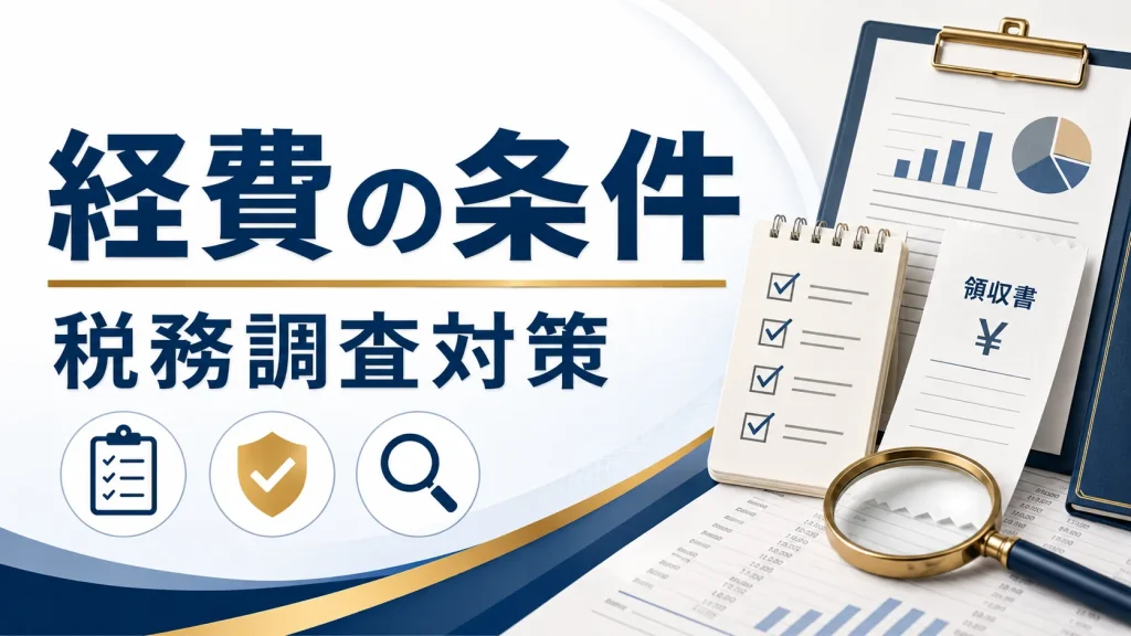 経費として認められる条件と税務調査対策