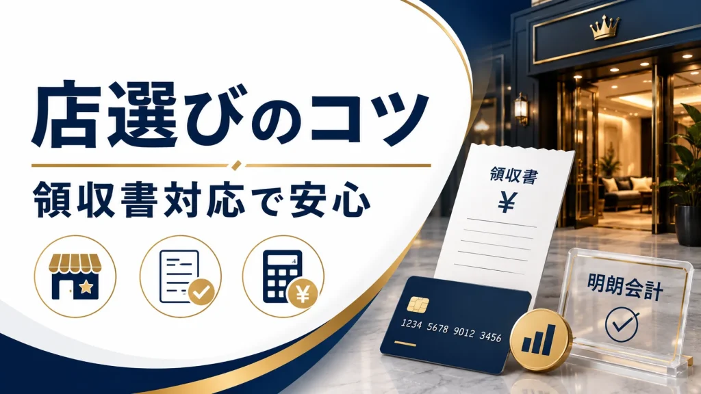領収書対応で安心して楽しむための店選びのコツ