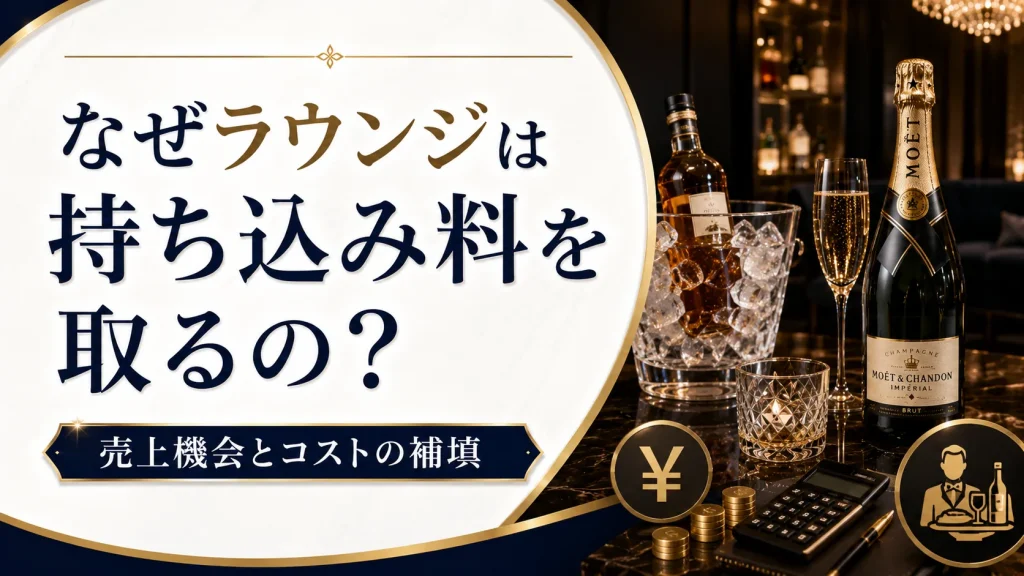 なぜラウンジは持ち込み料を取るの?