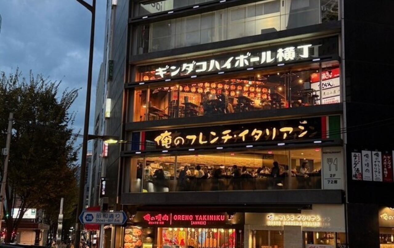 銀座 居酒屋 安い 第6位 銀だこハイボール横丁 東銀座店